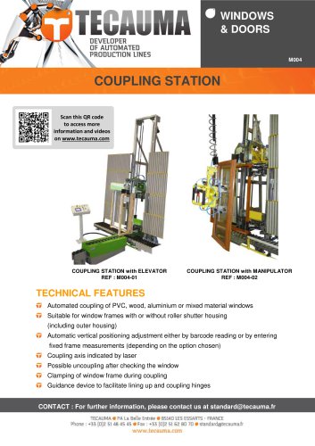 M004 Window coupling station