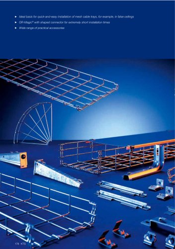 Mesh cable tray systems