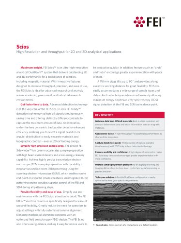 Scios for Materials Science