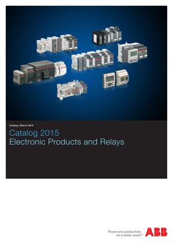 Catalog 2015 Electronic Products and Relays