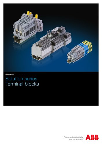 Solution series Terminal blocks