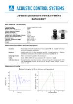 D1763 – normal-beam dual-crystal ultrasonic transducer for high-temperature applications 5 MHz