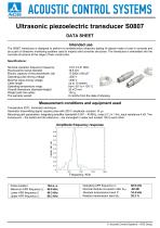 S0807 – compression wave transducer for structural health monitoring applications 70 KHz