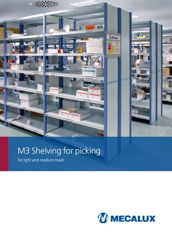 M3 Shelving for picking