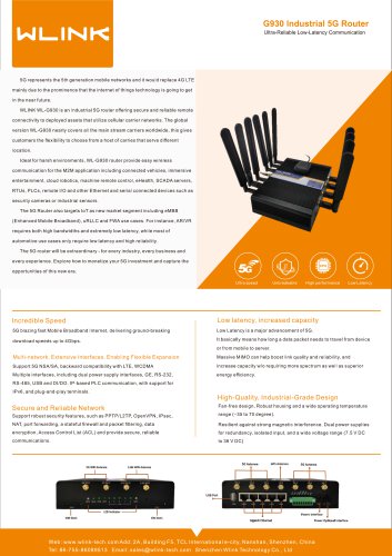 WLINK G930 M2M 5G Router