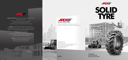 APEX Skid Steer Loader & AWP Solid Tyre