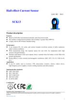 Open-loop Hall effect current sensor / AC / DC, ø60mm, 300..2000 A | SCK13 series