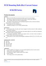 SCK23D Series 10A..50A pcb mount hall current transducer