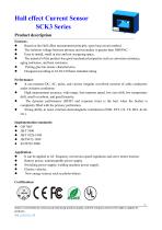 SCK3 Series Hall effect Current Sensor Data Sheet