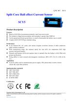 Split core Open-loop Hall effect current sensor / AC / DC, 300..2000A | SCY5 series