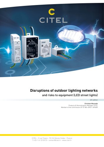 Disruptions of outdoor lighting networks