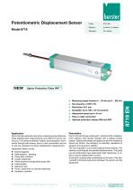Data Sheet Potentiometric displacement sensor Model 8719
