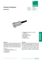 Data Sheet-Pressure Transducer Model 8103