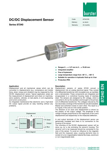 Data Sheet Typ 87240