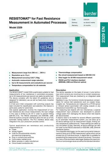 RESISTOMAT® Model 2329