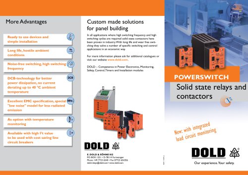 Flyer POWERSWITCH Solid State relays and Contactors