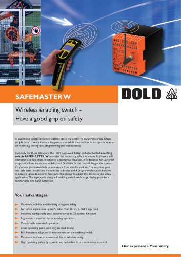 Flyer SAFEMASTER W enabling switch