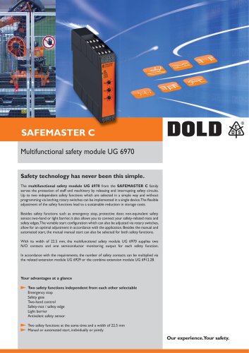 Flyer Safety module UG 6970