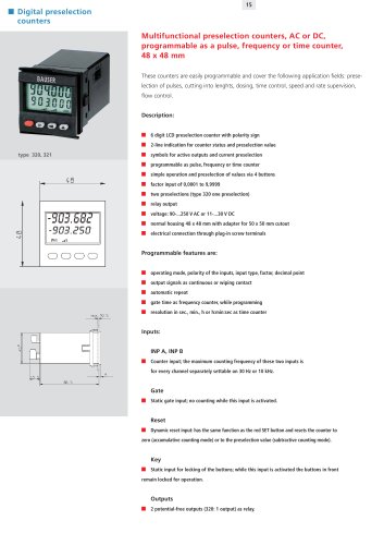 digital preselection counters