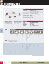 500 Series Miniature Slide Switches