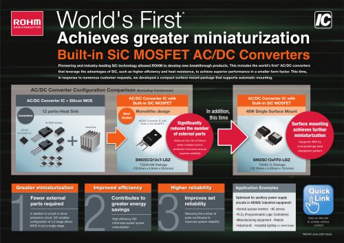 World's First * Achieves greater miniaturization