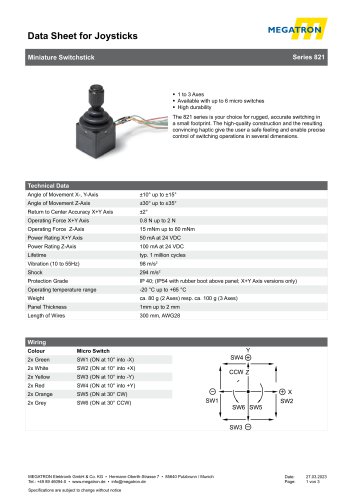 Fingertip joystick - 821