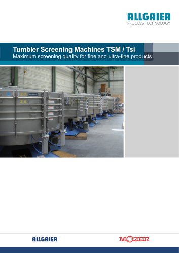 Tumbler Screening Machines TSM / tsi