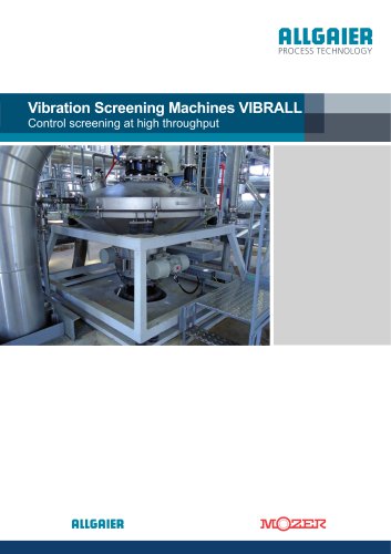 Vibration Screening Machines VIBRALL