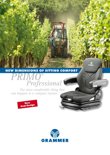 PRIMO® professional The most comfortable thing that  can happen to a compact tractor