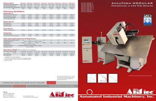 AccuForm MODULAR Performance in CNC Wire Bending