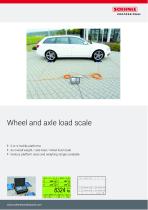 Wheel and axle load scale