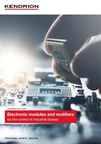 INTORQ 6 pole rectifier Brochure en