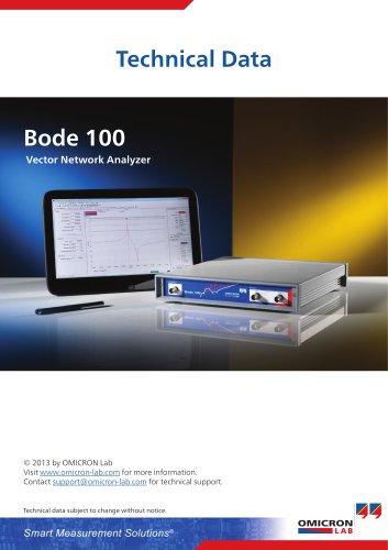 Bode 100 - Technical Data