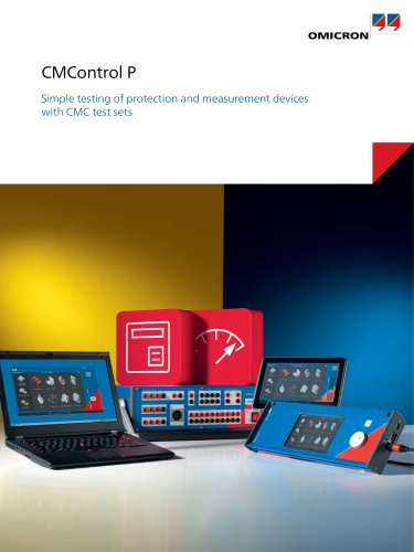 CM Control - Simple testing of protection and measurement devices with CMC test sets