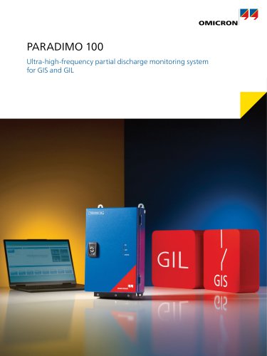 PARADIMO 100-Ultra-high-frequency partial discharge monitoring system for GIS and GIL