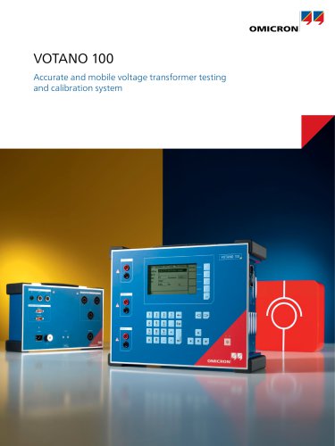 VOTANO 100 - Accurate and mobile voltage transformer testing and calibration system