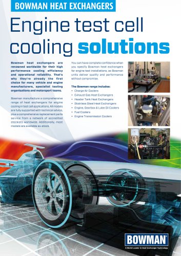 Engine test cell cooling solutions