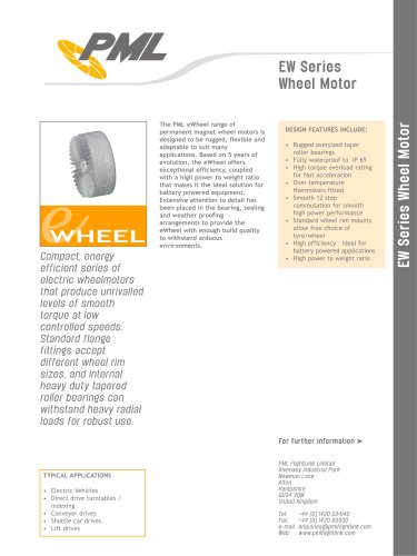 EW Series Wheelmotors