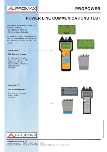 PROPOWER PLC network evaluation