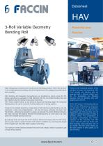 Faccin 3-Roll Variable Geometry HAV Series