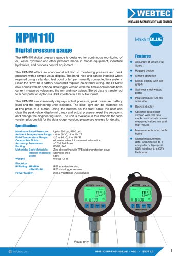 HPM110Digital pressure gauge