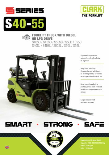 Brochure CLARK S SERIES S40 55 EN