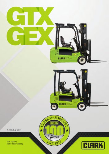 Electric three-wheel forklift GTX GEX 16-20s