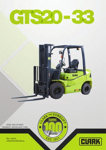 Forklift with diesel or LPG drive GTS20-33