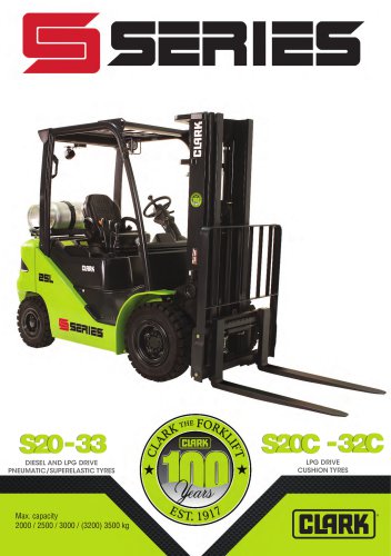 Forklift with diesel or LPG drive S20-35