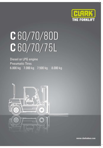 Specification sheet CLARK C60/70/75/80