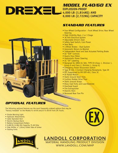 FL40/60 EX Explosion Proof VNA Forklift Truck