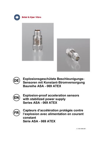 Accelerometer ATEX constant current sourced  ASA-069