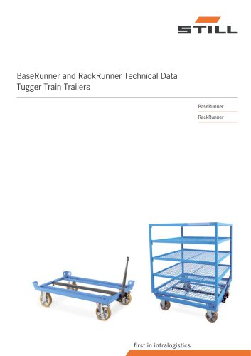 BaseRunner and RackRunner Technical Data Tugger Train Trailers