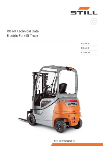 Electric Forklift Truck RX 60 1,6 - 2,0 t